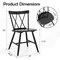 Farmhouse Dining Chair Set of 2, Rubber Wood Frame, Comfortable Seating for Kitchen and Dining Rooms